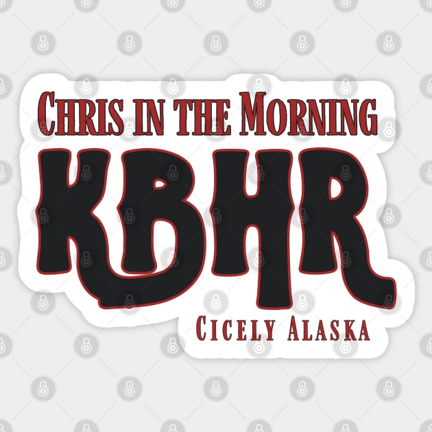 KBHR Chris isn the Morning Sticker by Sloat